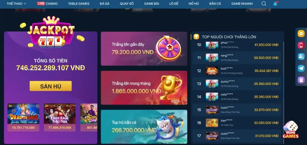 Các cấp độ VIP khác nhau với các lợi ích tăng dần